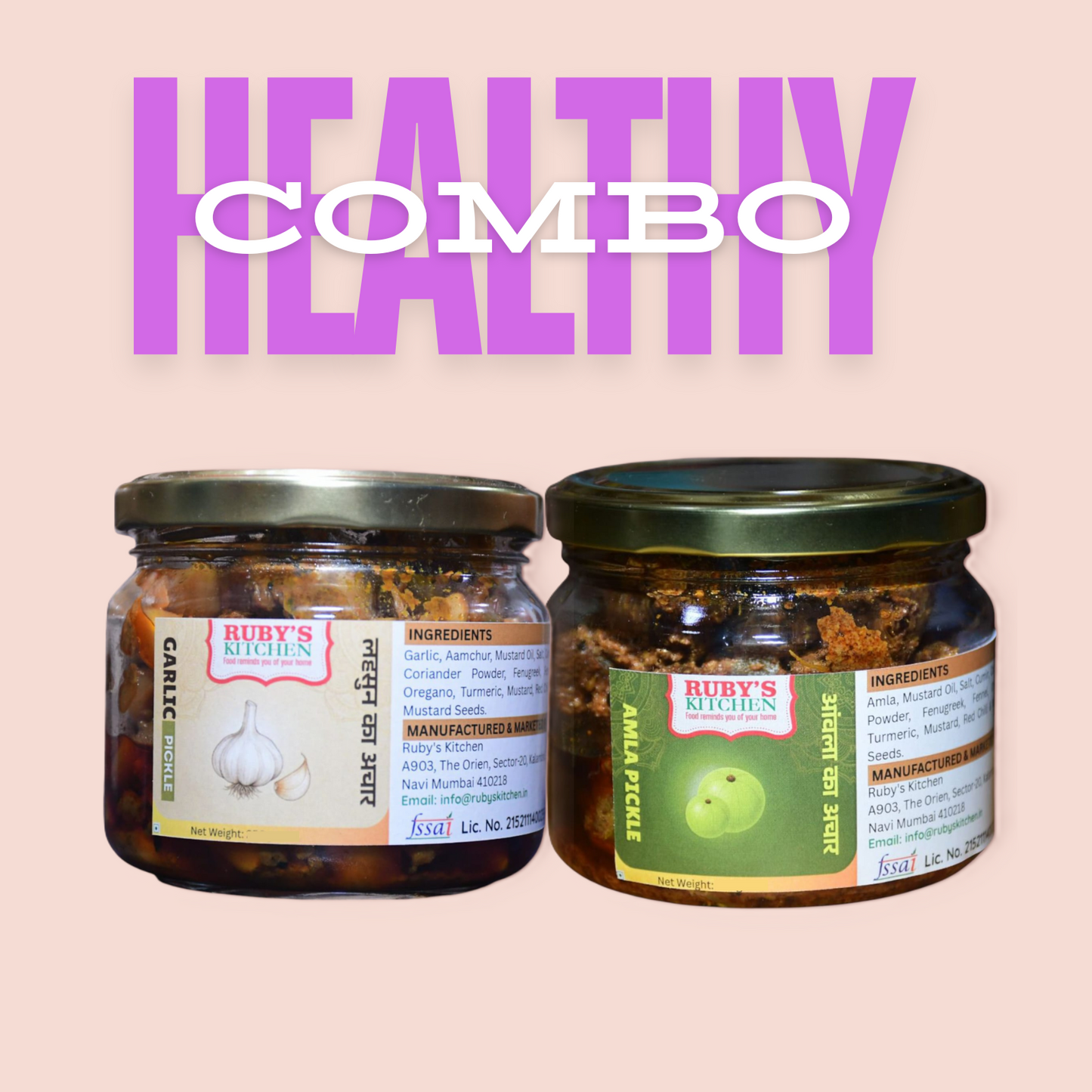 Healthy Combo – Garlic & Amla Pickle