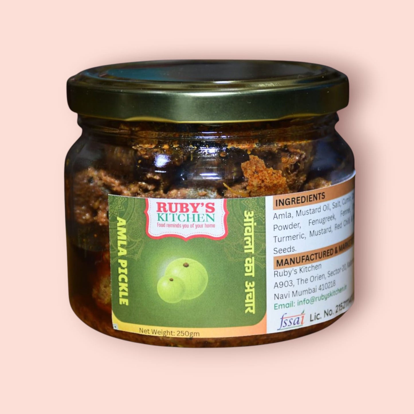 Ruby’s Kitchen Amla Pickle 250 Gm