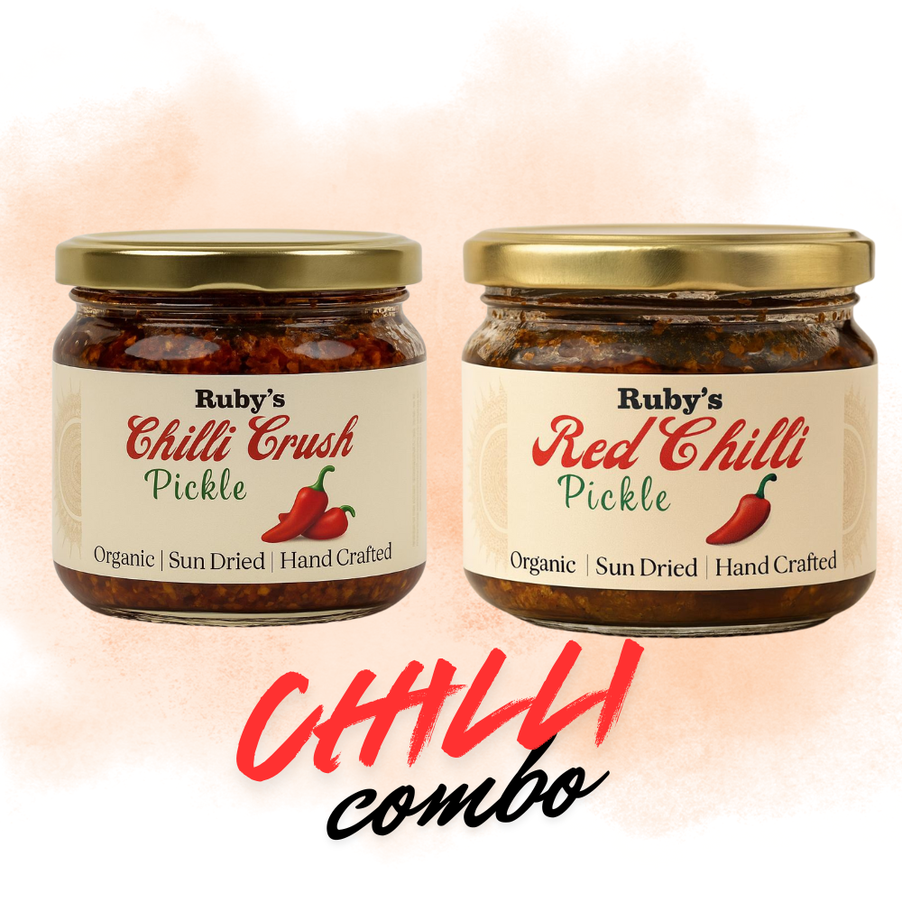 Chilli Combo – Stuffed & Crushed Red Chilli Pickle
