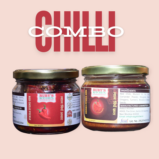 Chilli Combo – Stuffed & Crushed Red Chilli Pickle
