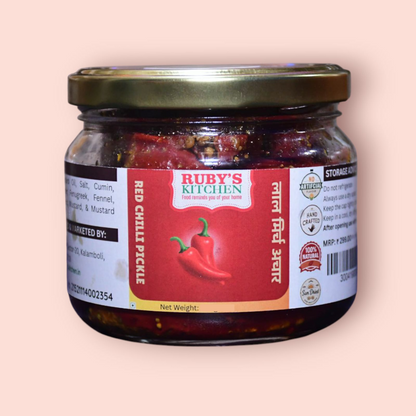 Ruby’s Kitchen Red Chilli Pickle 150Gm