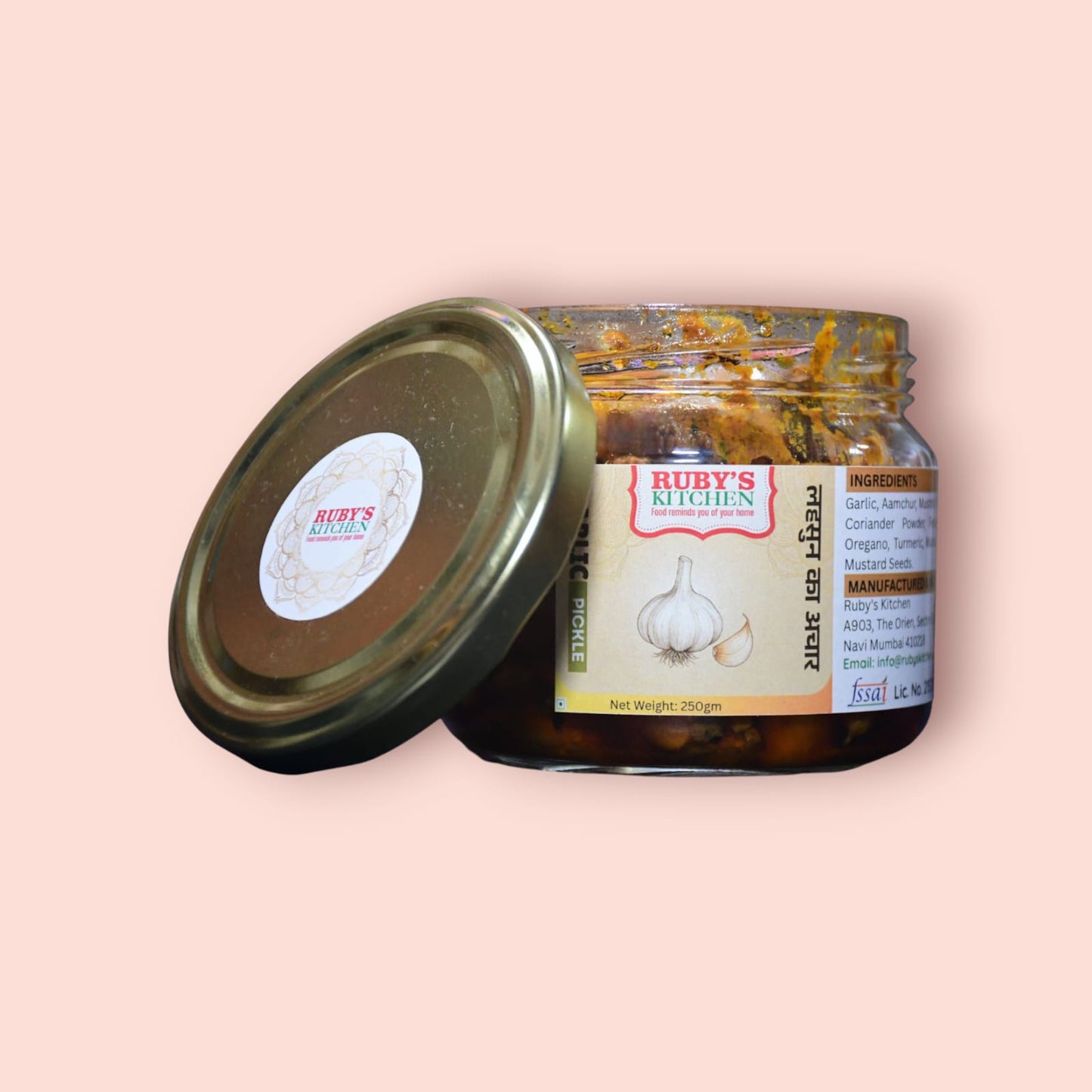 Ruby’s Kitchen Garlic Pickle 250 Gm