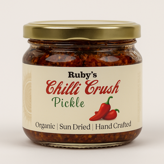 Ruby' Kitchen Red Chilli Crushed Pickle 250 Gm